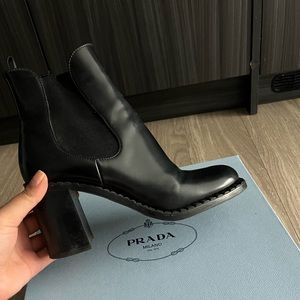 Authentic Prada booties with Box